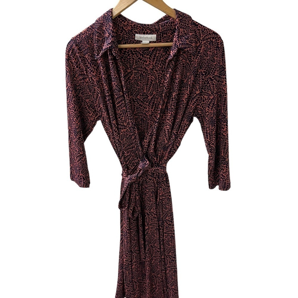 Motherhood maternity wrap dress, S ize L, Polyester/ Spandex